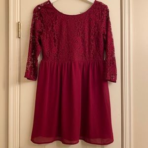 Forever 21 Burgundy Dress